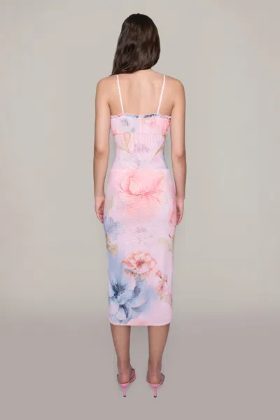 Shop Danielle Guizio Ny Celastrina Skirt In Cotton Candy Ambrosia