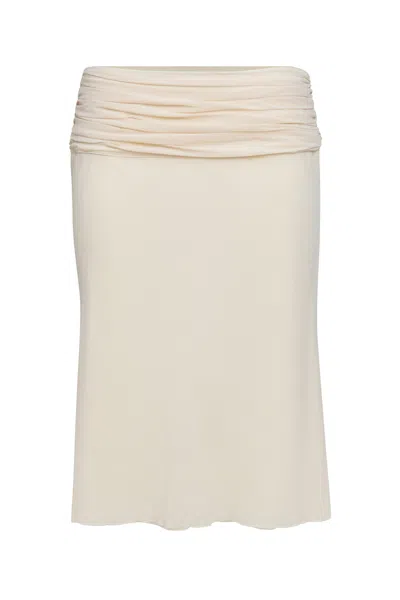 Shop Danielle Guizio Ny Eda Skirt In Cream