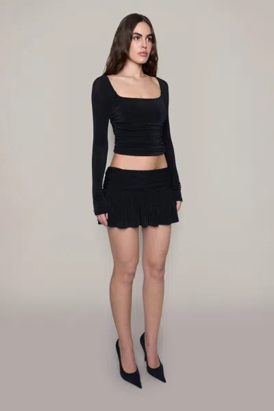 Danielle Guizio Ny Crisia Top In Black