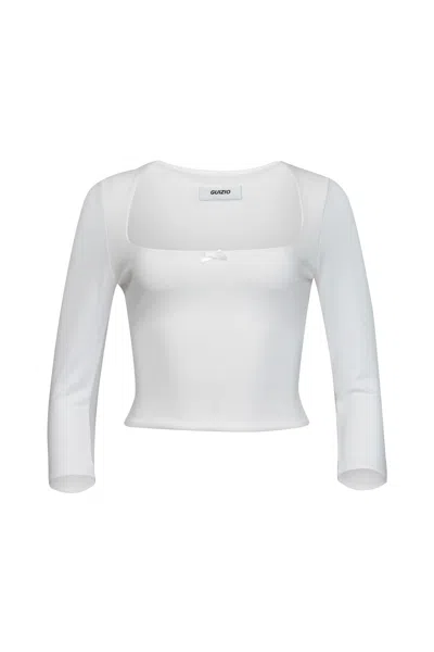 Shop Danielle Guizio Ny Nea Top In White