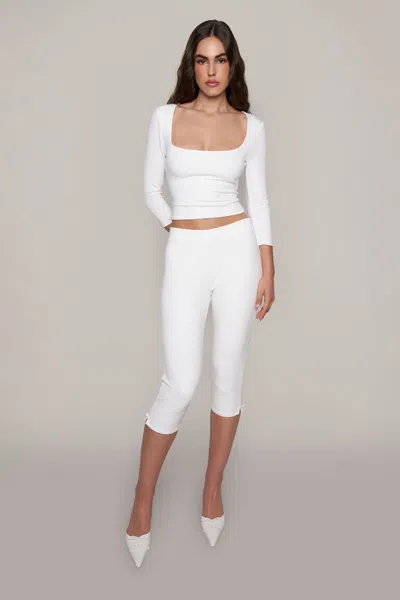 Shop Danielle Guizio Ny Nea Top In White