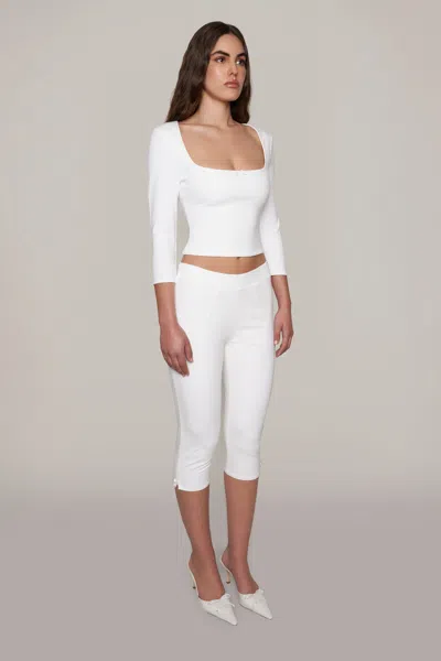 Shop Danielle Guizio Ny Nea Top In White
