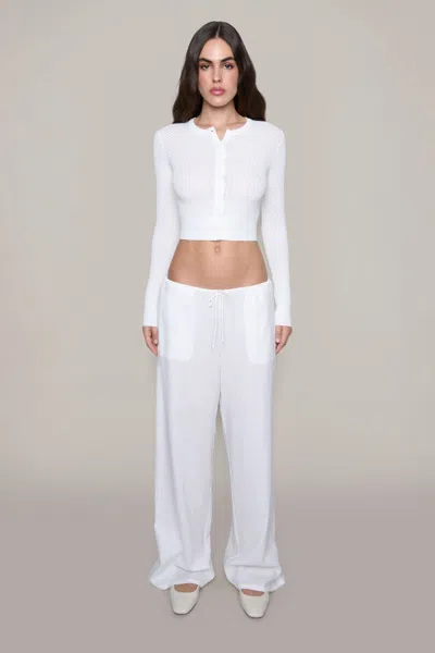 Shop Danielle Guizio Ny Viola Cardigan In White