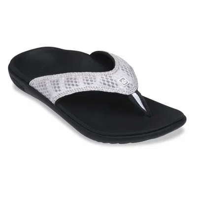 Shop Spenco Women's Yumi Breeze Sandal In Black/silver