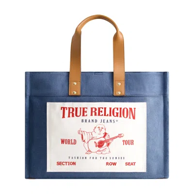 Shop True Religion Tote In Blue