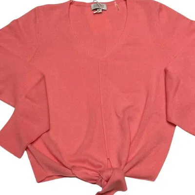 Shop Kinross Tie Front Vee In Rosa In Pink