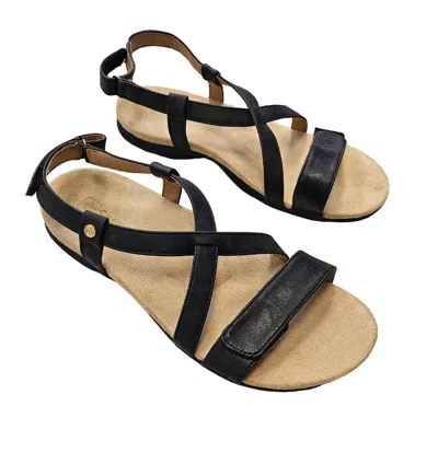 Shop Spenco Women's Adjustable Strappy Sandal In Black