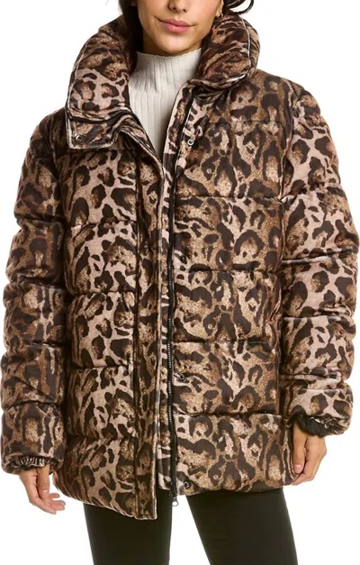 Shop Unreal Fur Women's Huff And Puff Jacket In Leopard In Multi
