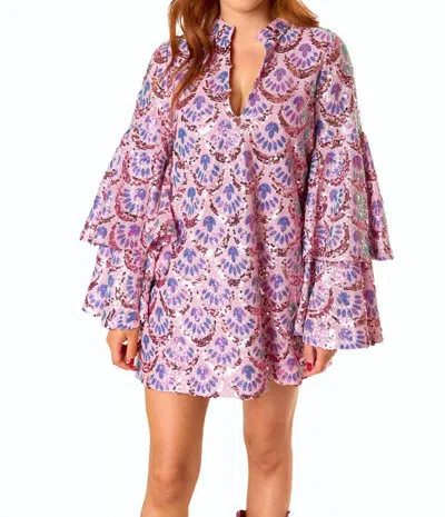 Shop Buddylove Gayle Long Sleeve Mini Dress In Feeling Sparky In Multi