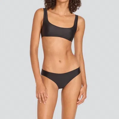 Shop Solid & Striped The Elle Bikini Top In Black