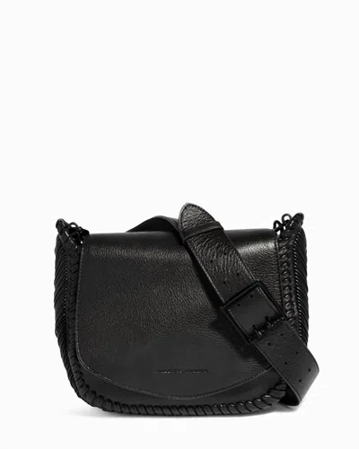 Shop Aimee Kestenberg Women's All For Love Saddle Crossbody Bag In Black W Shiny Black In Multi