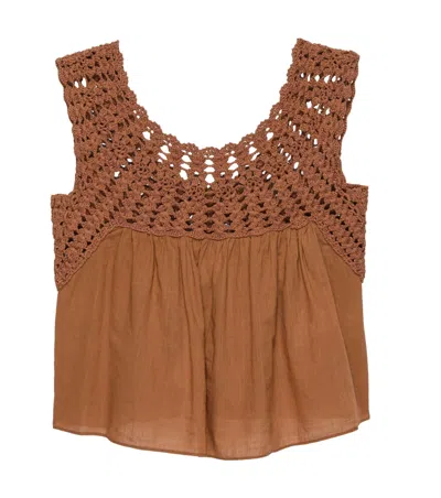 Shop The Great Women's Soleil Top In Canyon In Beige