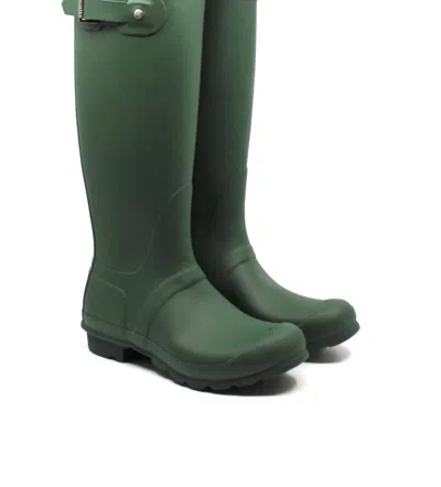 Shop Hunter Women's Original Tall Rain Boots In  Green