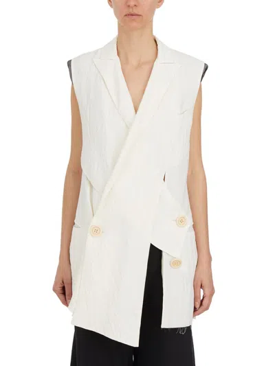 Shop Alessandra Marchi Outerwear In White