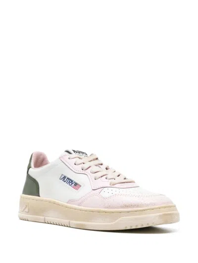 Shop Autry "vintage" Sneakers In Pink
