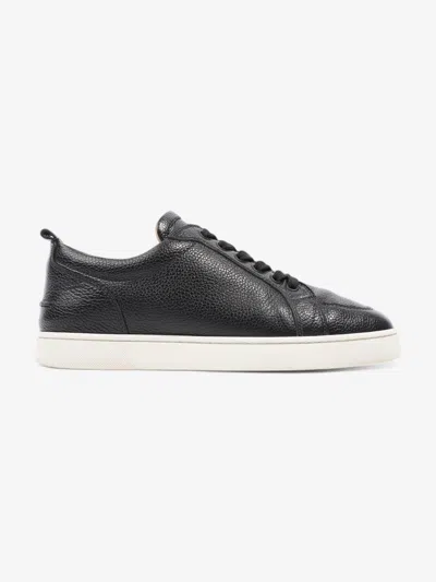 Shop Christian Louboutin Rantulow Low-top Leather In Black