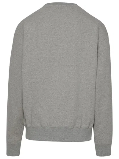 Shop Jil Sander Gray Cotton Sweatshirt In Grey