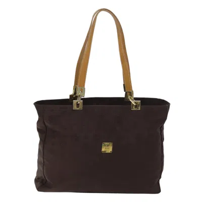 Shop Mcm Visetos Synthetic Tote Bag () In Brown