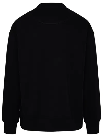 Shop Moose Knuckles Marine Park Black Cotton Sweatshirt
