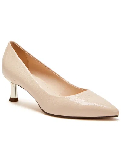 Shop Katy Perry The Golden Pump Womens Pointed Toe Kitten Heel Pumps In White