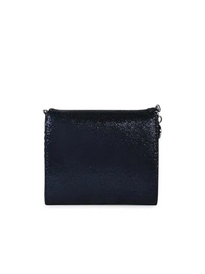 Shop Stella Mccartney 'small Falabella Tri-fold' Blue Recycled Polyester Wallet