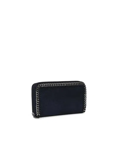 Shop Stella Mccartney Blue Recycled Polyester Wallet