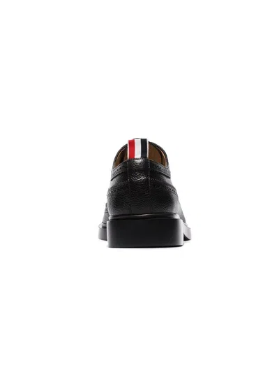Shop Thom Browne Lace Up Shoes In Black