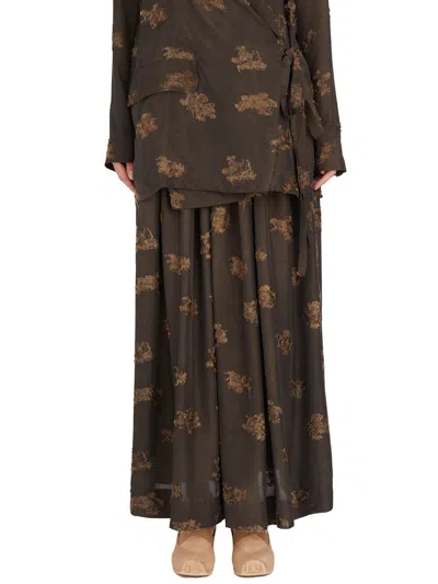 Shop Uma Wang Skirts In Brown