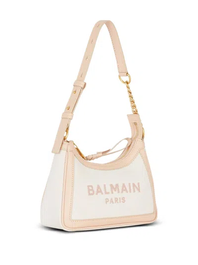 Shop Balmain B-army Tote Bag With Embroidery