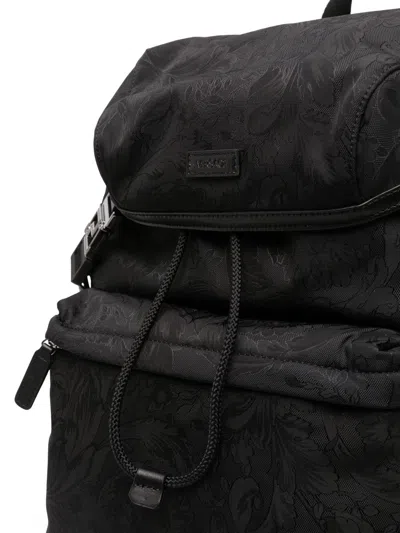 Shop Versace Neo Nylon Jacquard Backpack