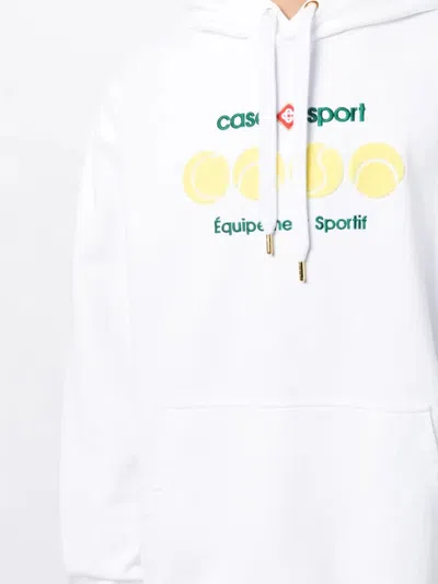 Shop Casablanca Casa Sport Tennis Balls Sweatshirt With Hood