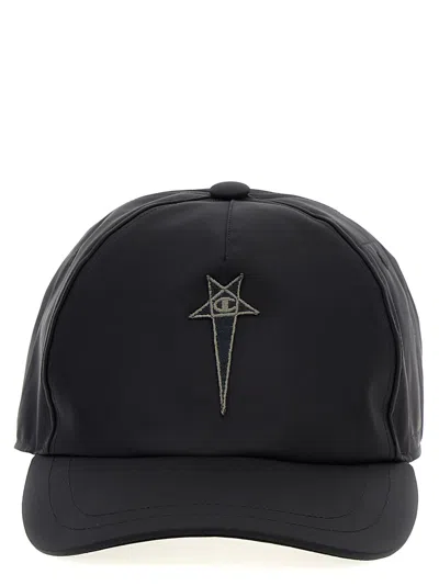 Shop Rick Owens Champion X  Cap Hats Black
