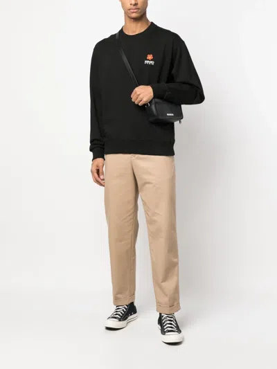 Shop Kenzo Cotton Sweatshirt With Logo Print