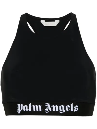 Shop Palm Angels Crop Top With Appliqué