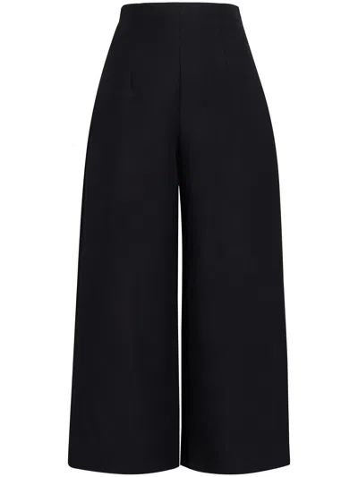Shop Marni Cropped High-waisted Trousers