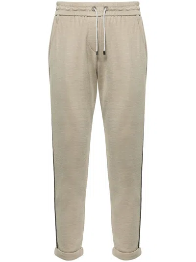 Shop Brunello Cucinelli Cropped Sports Trousers