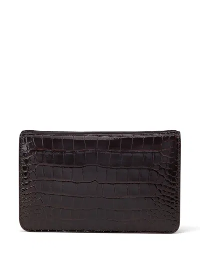 Shop Tom Ford Whitney Shoulder Bag With Crocodile Effect