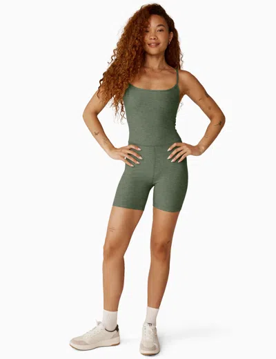 Shop Beyond Yoga Spacedye Keep Pace Biker Jumpsuit In Green