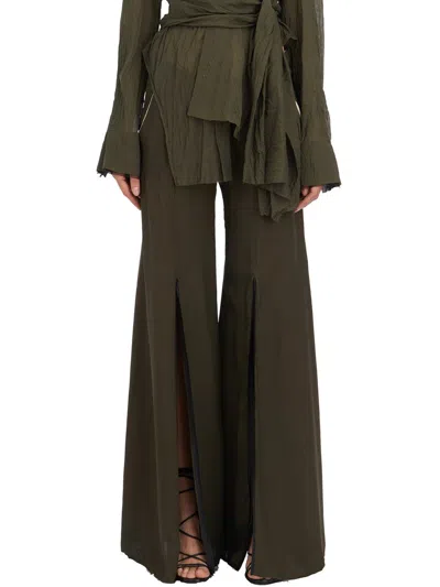 Shop Alessandra Marchi Pants In Green