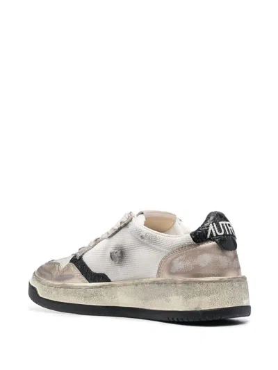 Shop Autry Super Vintage Medalist Sneakers Shoes In White