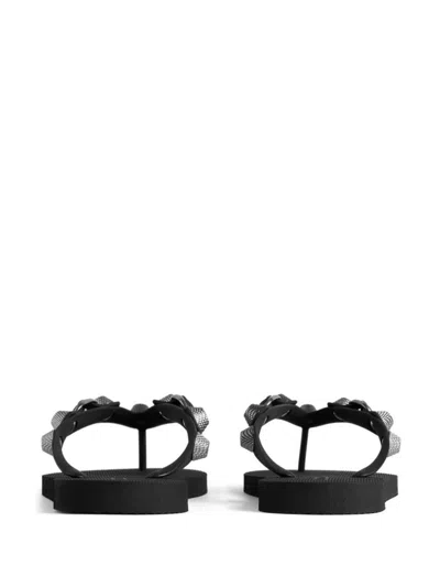 Shop Balenciaga Flip-flops Cagole Shoes In Black