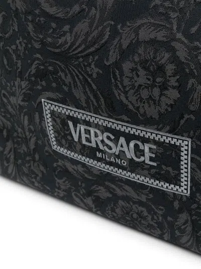 Shop Versace Baroque Athena Tote Bag