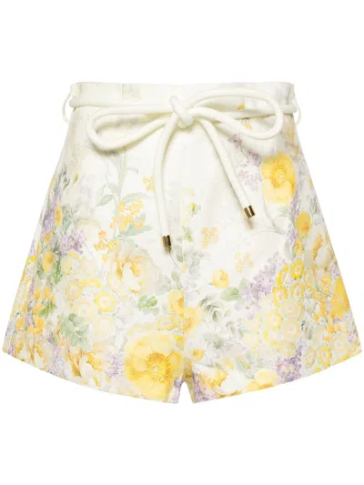 Shop Zimmermann Harmony Floral Shorts