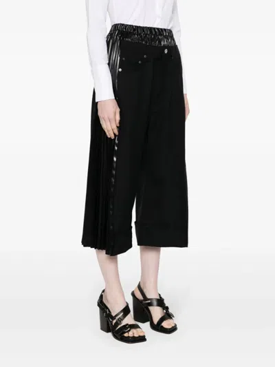 Shop Junya Watanabe High-waisted Cropped Trousers