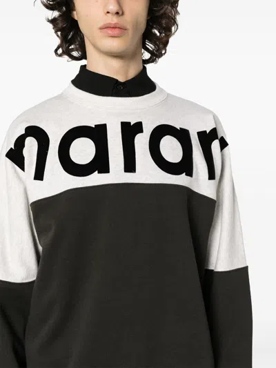 Shop Isabel Marant Howley Sweatshirt With Intarsia