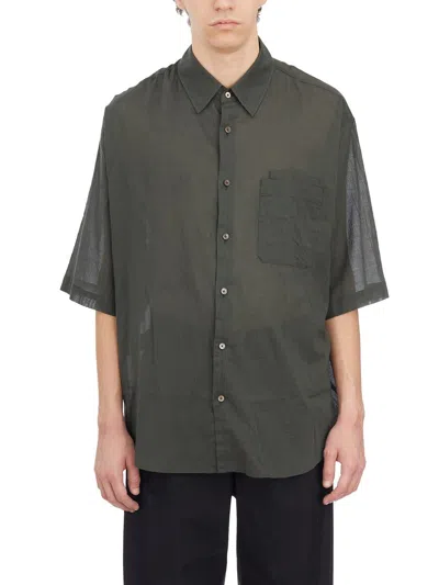 Shop Lemaire Shirts In Grey