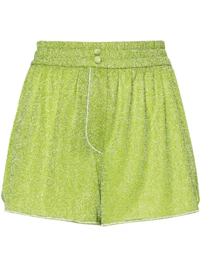 Shop Oseree Lumière Shorts In Lurex