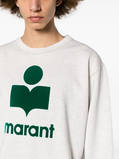 Shop Isabel Marant Mikoy Sweatshirt With Flocked Logo