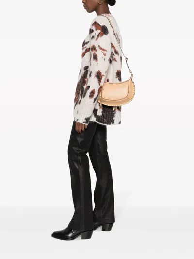 Shop Isabel Marant Oskan Moon Shoulder Bag In Leather