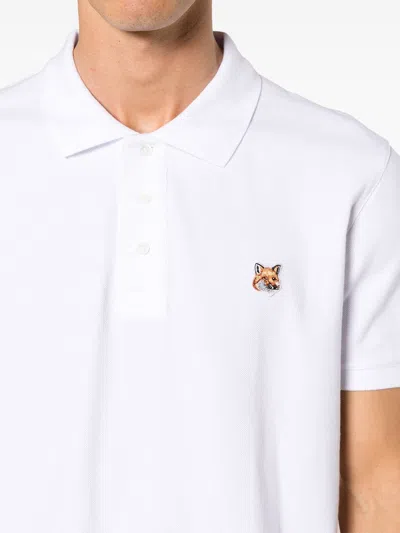 Shop Maison Kitsuné Polo Shirt With Patch